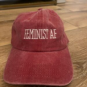 Red Feminist AF Cap